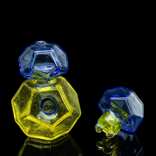 artisan-crafted art piece - Solo Geo Traveler Set (D) by Kuhns Glass (2022 Drop)