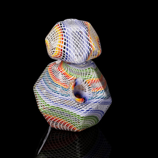 hand-blown art piece - Geo Traveler Collab by Future Glass Art x Kuhns Glass (2022 Drop)