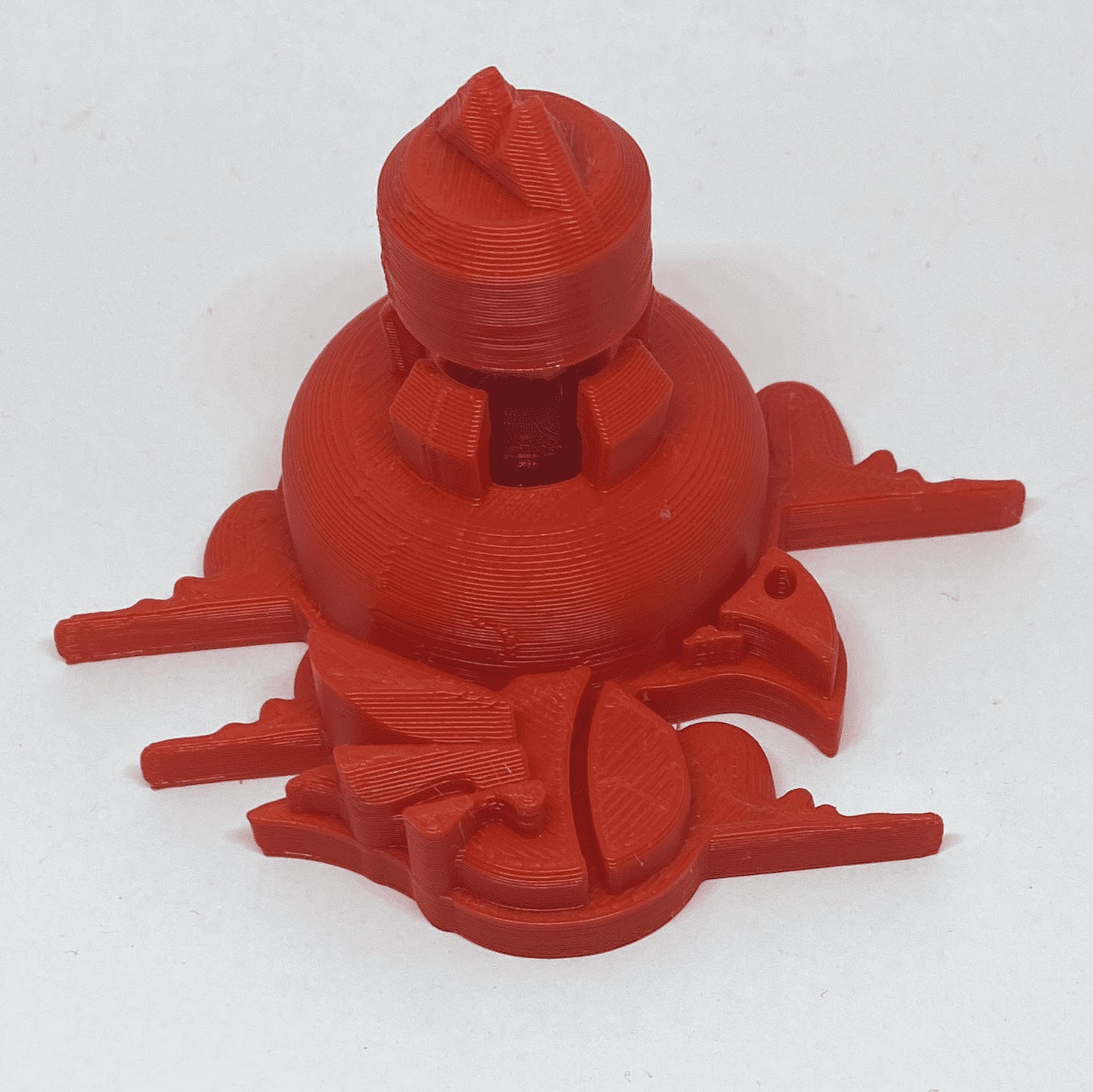 luxurious art piece - Red ISO Station by CalM x Kuhns Glass (2022 Drop)