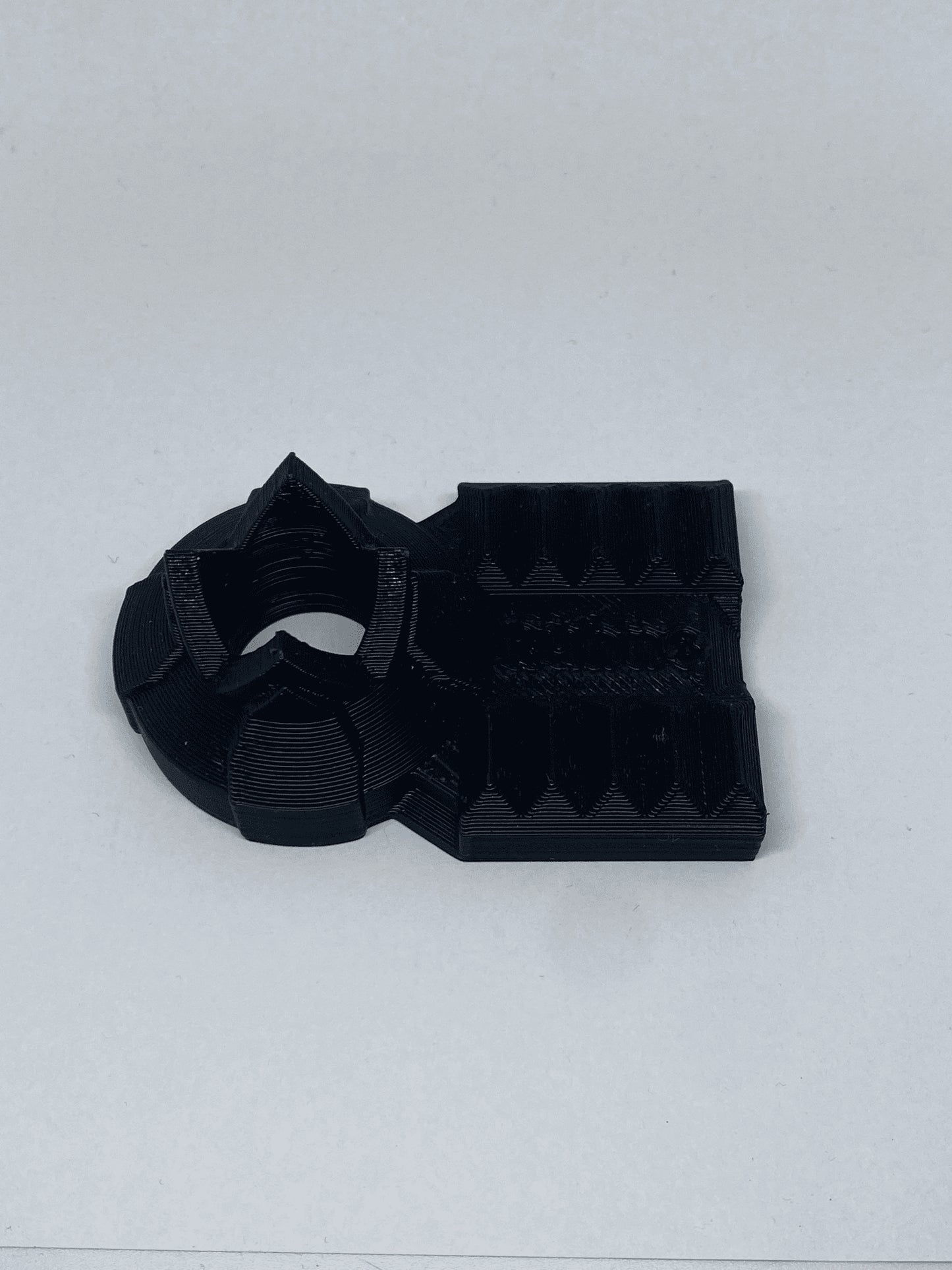 exclusive design of the Black Weighted Dabber Rest w/ Cap Stand by Kuhns Glass (2022 Drop)