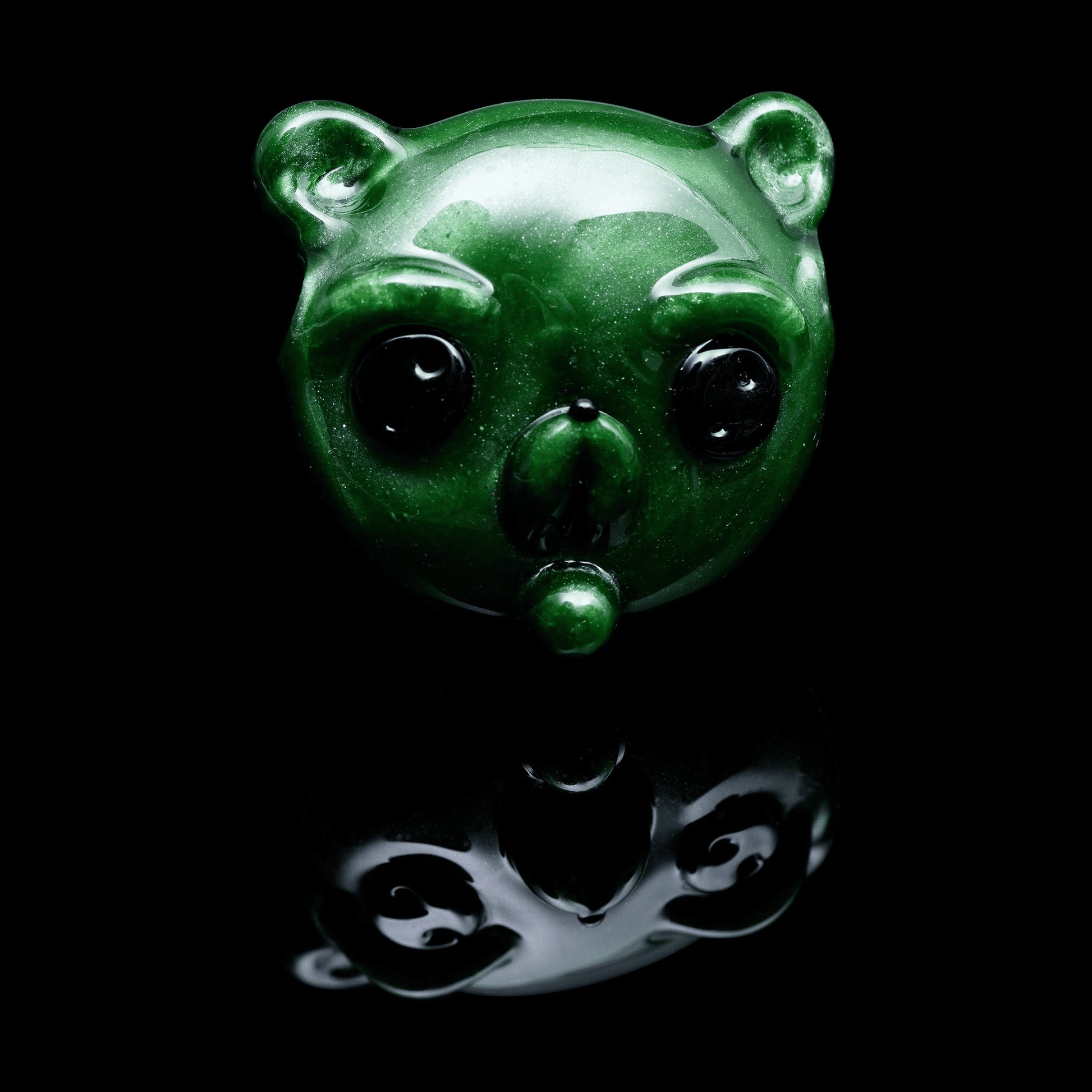 artisan-crafted glass pendant - Bear Pendant by Shurlokholm (B) (DFO)
