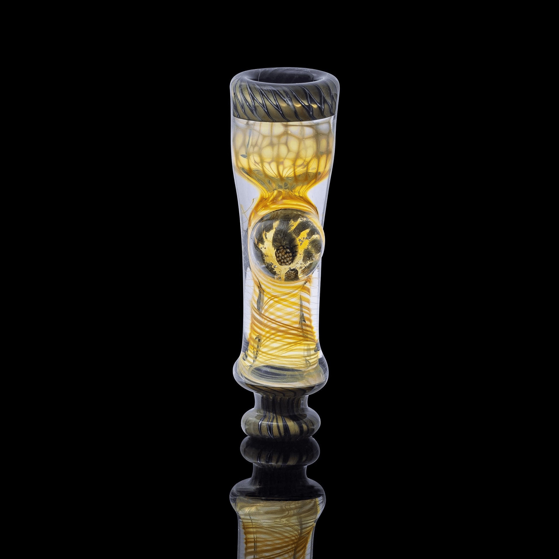 exquisite art piece - Fumed Chillum (A) by Hondo Glass (2022 Release)