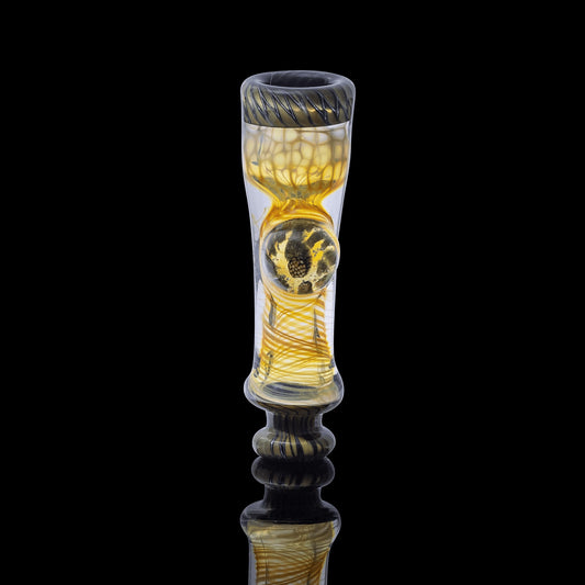 exquisite art piece - Fumed Chillum (A) by Hondo Glass (2022 Release)