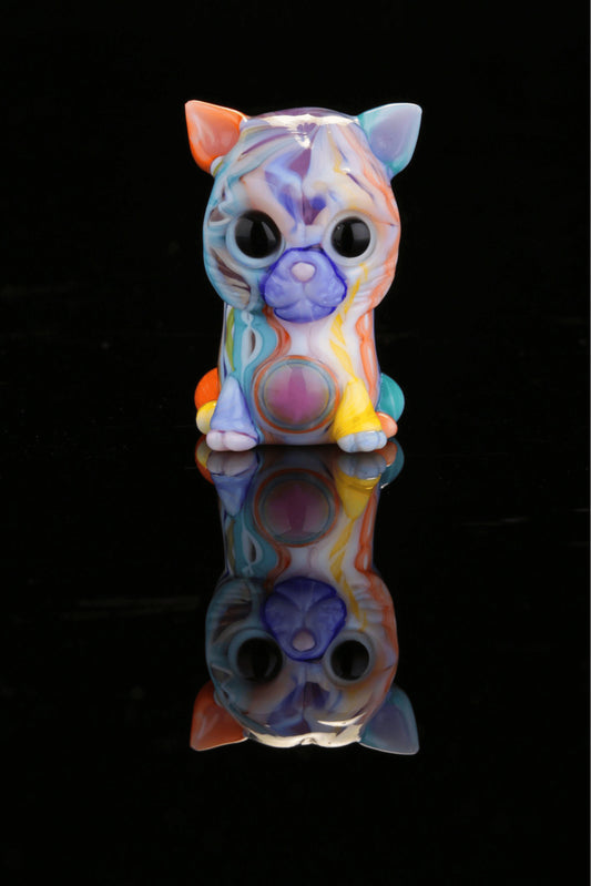 artisan-crafted glass pendant - Kitty Pendant by Trip A x Nathan Belmont (Belmont’s Beast)