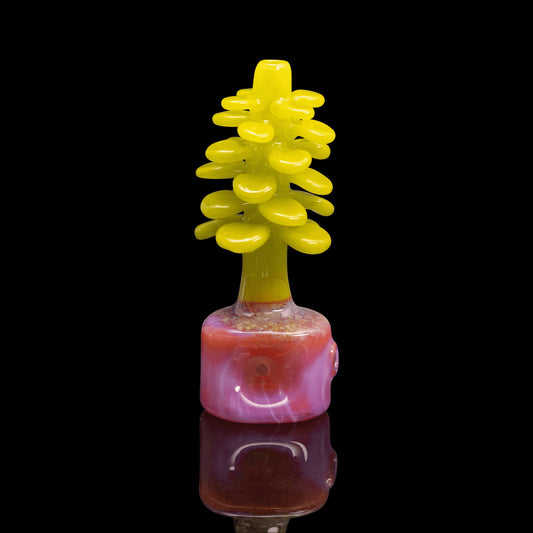 exquisite design of the Jade Plant Hand Pipe (E) by Gnarla Carla (2022 Release)