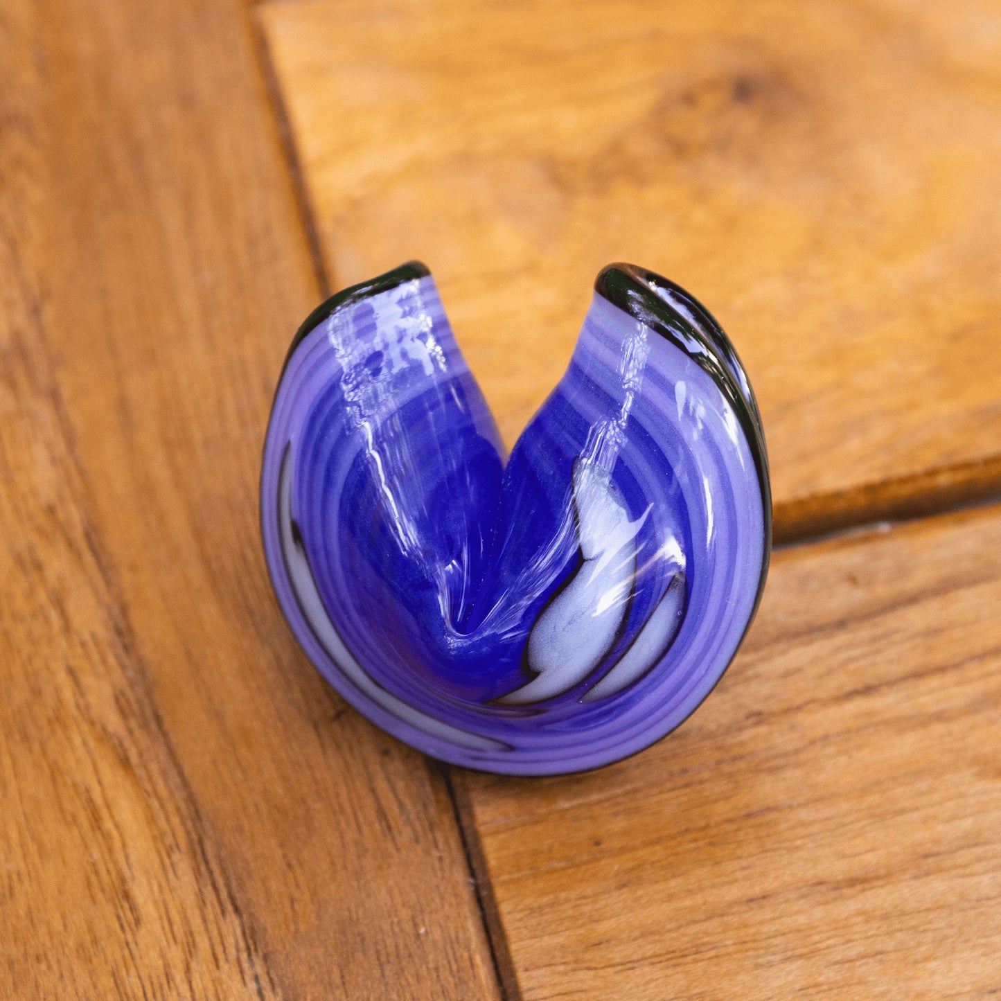 hand-blown glass pendant - Cloud Fortune Cookie Pendant (B) by Dux Glass x Gnarla Carla (2022 Release)