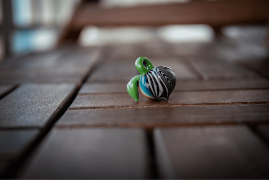 sophisticated glass pendant - Pantone Peach Pendant (G) by Preston Hanna x Gnarla Carla (2022 Release)