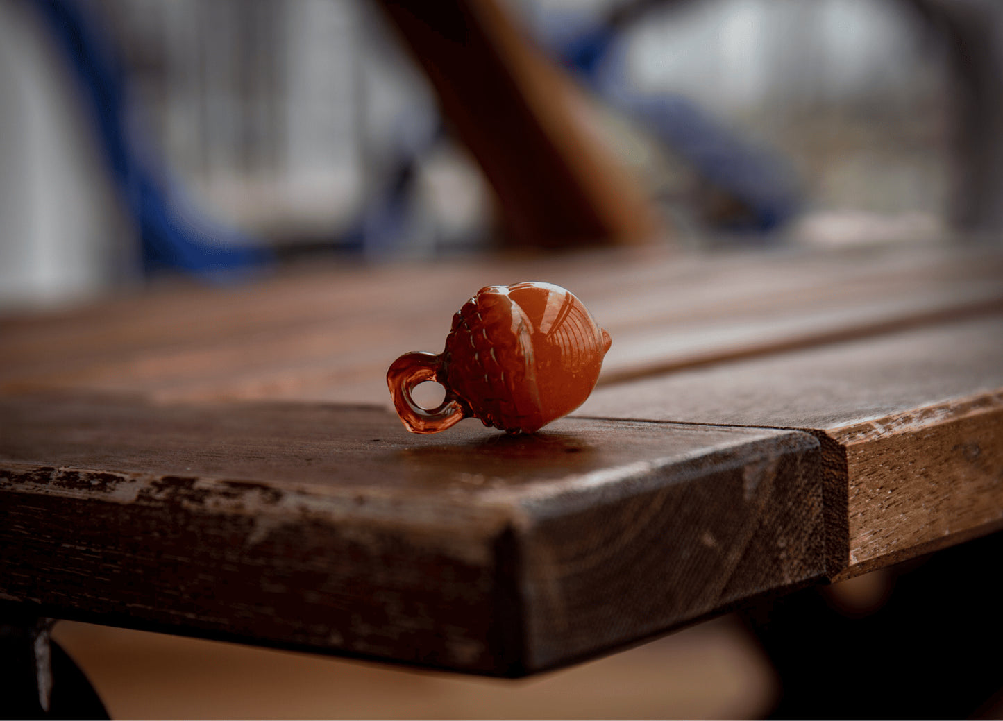 meticulously crafted glass pendant - Acorn Pendant (E) by Gnarla Carla (2022 Release)