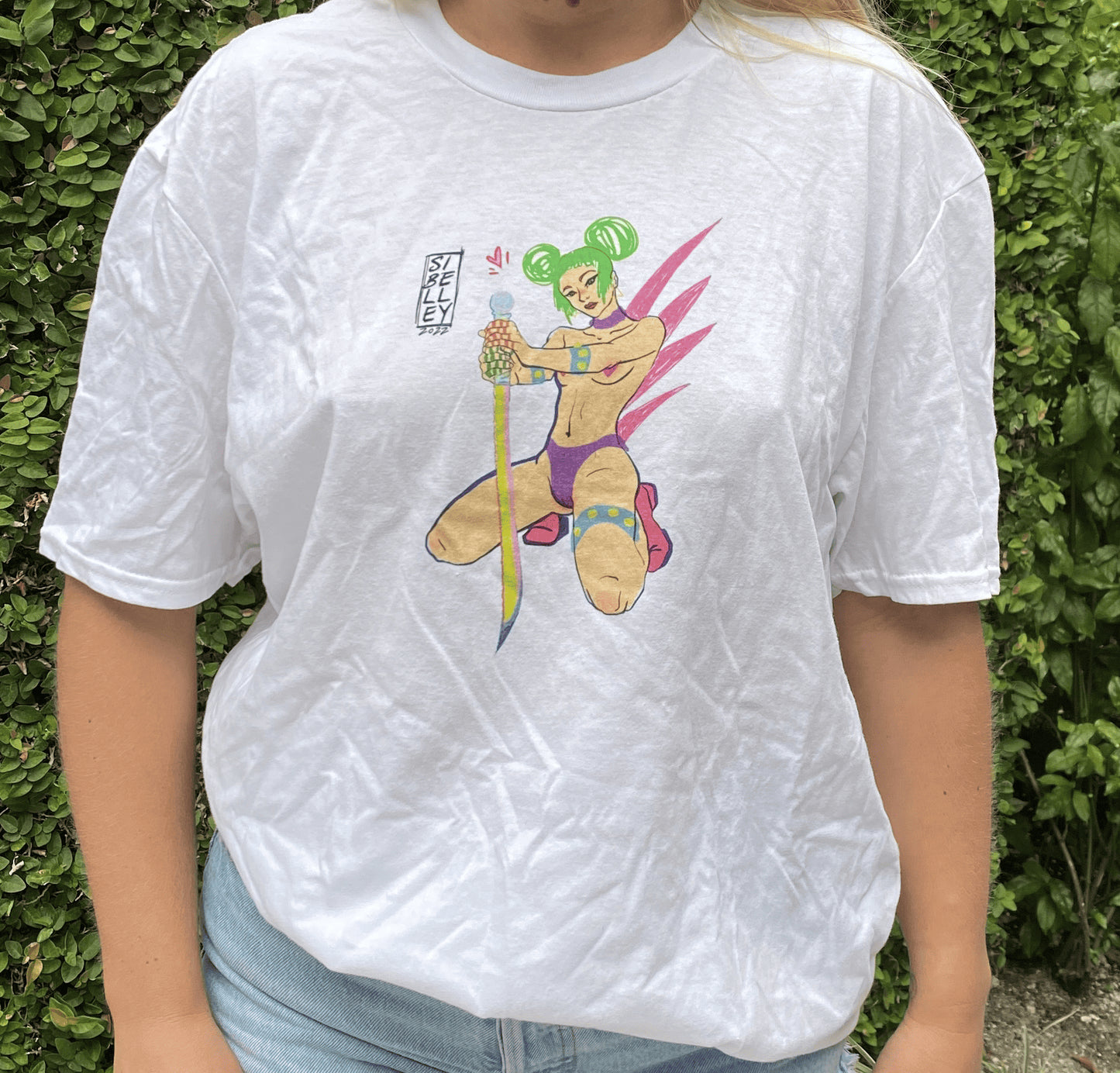 soft design of the T-Shirt (A) Large by Sibelley (Cyber Punks 2022 Release)