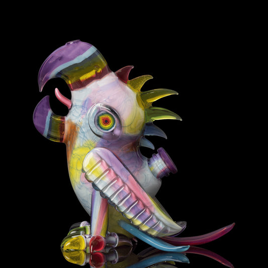 artisan-crafted design of the Collab Double Beaked Macaw Rig by RJ Glass x Scomo Moanet (Scribble Season 2022)