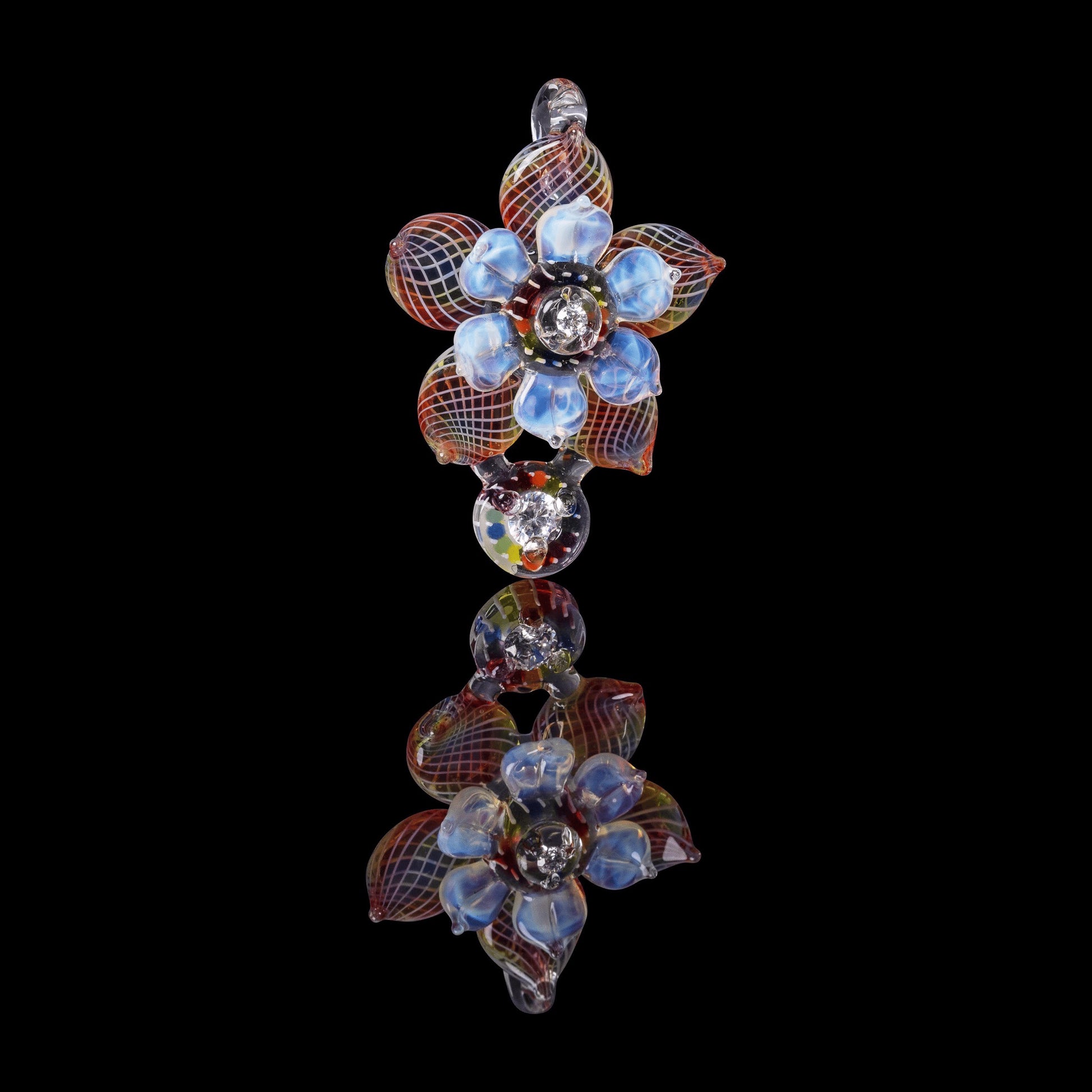 exquisite glass pendant - Collab Pendant (B) by Mars Glassworks x Karma Glass (Rainbow Equinox 2022)