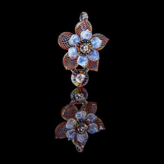 exquisite glass pendant - Collab Pendant (B) by Mars Glassworks x Karma Glass (Rainbow Equinox 2022)