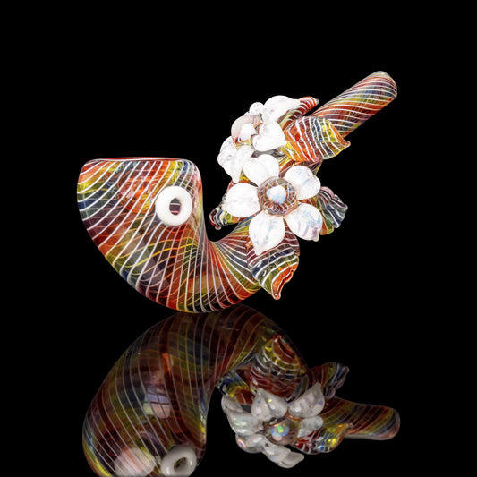 heady art piece - Collab Sherlock by Mars Glassworks x Karma Glass (Rainbow Equinox 2022)