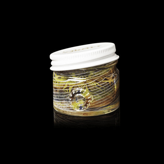 meticulously crafted art piece - Collab Baller Jar (B) by Baller Jar x Steven Sizelove x Karma Glass (Rainbow Equinox 2022)