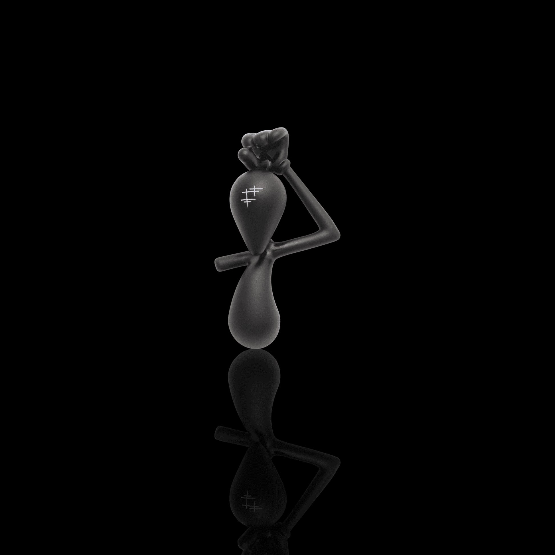 artisan-crafted glass pendant - Hanging-In Pendant (C) by Yunk Glass (2022 Release)