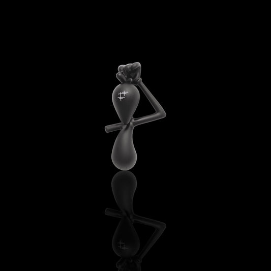 artisan-crafted glass pendant - Hanging-In Pendant (C) by Yunk Glass (2022 Release)