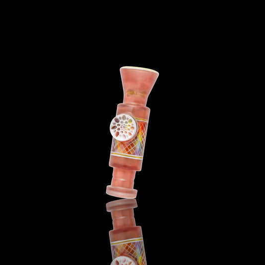 hand-blown art piece - Collab Chillum by Shamby Glass x Karma Glass (Rainbow Equinox 2022)