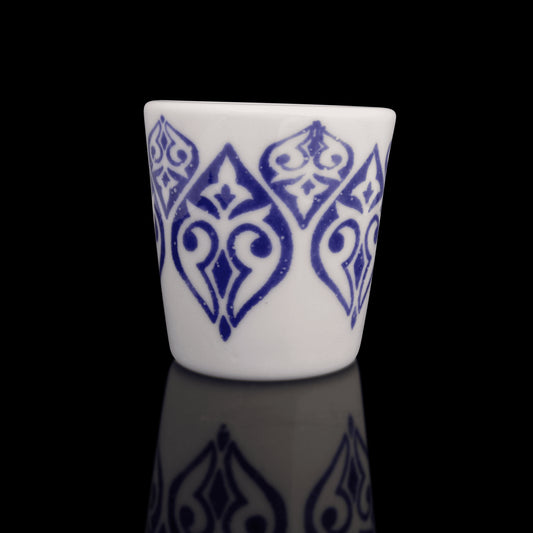 heady art piece - Chinoserie Shot Glass (C) by Kurt B (Coffee + Colada 2022)