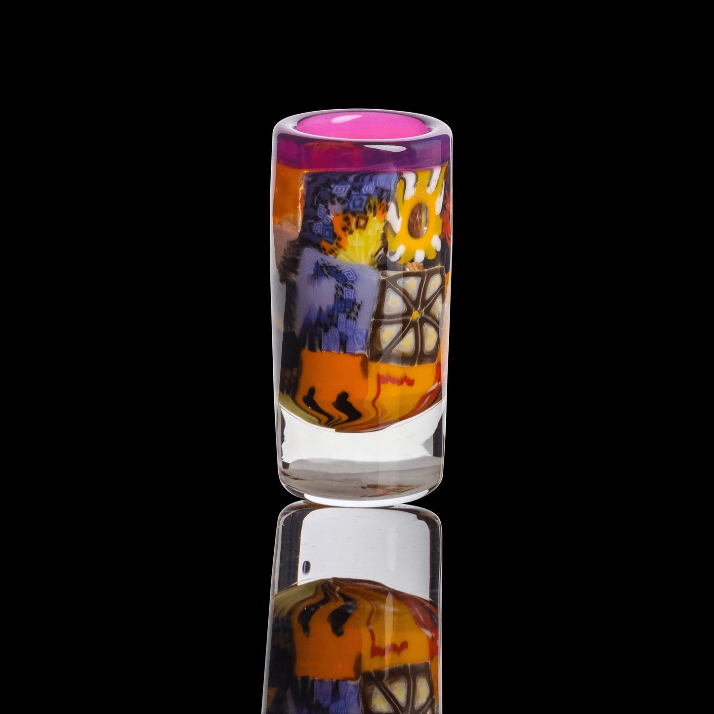 heady art piece - Shot Glass (A) by Crunklestein (Coffee + Colada 2022)