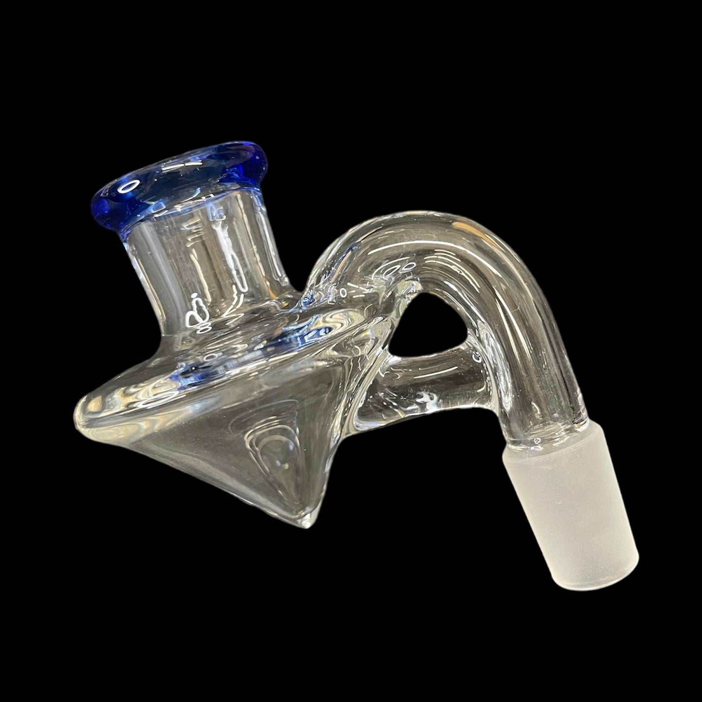 14mm-14mm 90° Cone Cobalt Dry Catcher by Flex Glass