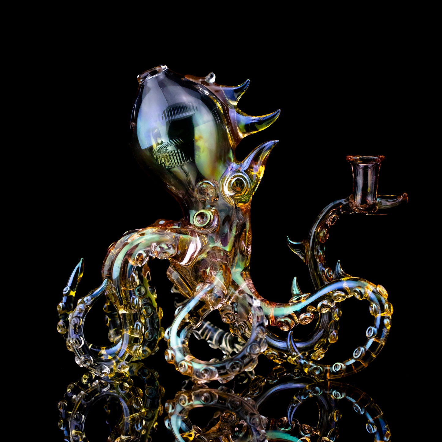 Full Gold Fume Kraken by Wicked Glass (2024)
