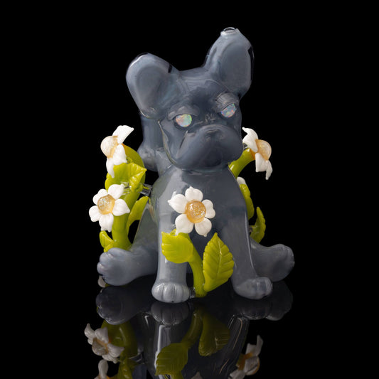 artisan-crafted design of the Collab Frenchie Rig by Mars Glassworks x Swanny