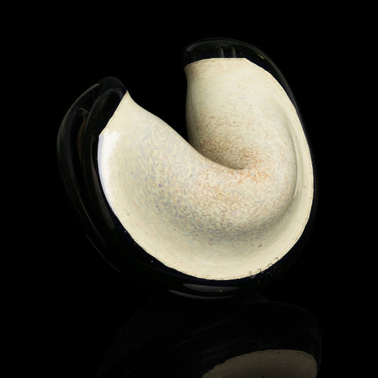 hand-blown glass pendant - Fortune Cookie Pendant (B) by Dux Glass