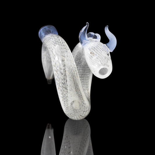 hand-blown art piece - Snake J Holder by Blue Soldier x Sibelley (2023)