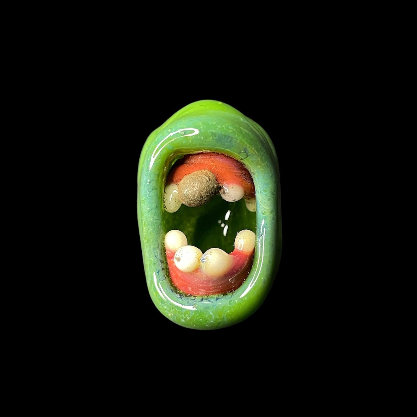 Medium Mouth Pendant (A) by Shoko Mihira