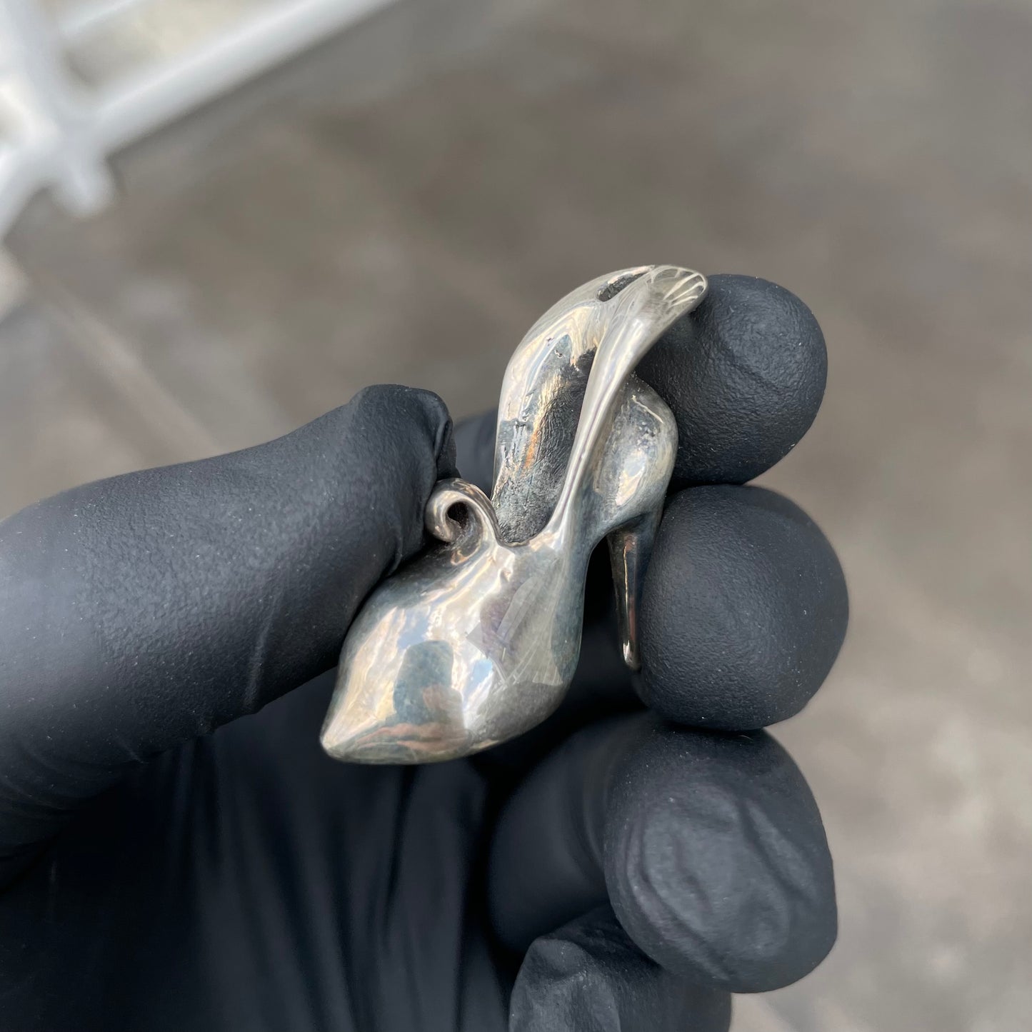 Solid Silver Pendant Dellene Peralta Glass x Kuhns Glass