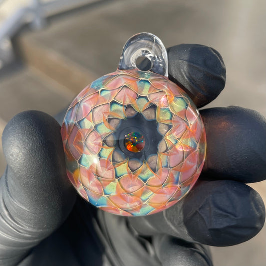 Dot Box Bubble Trap Pendant by Tanaka Wateru (2024)