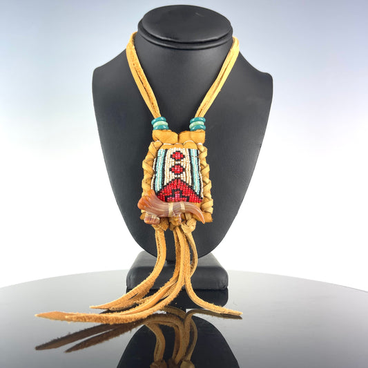 Beaded Medicine Bag by Elks That Run