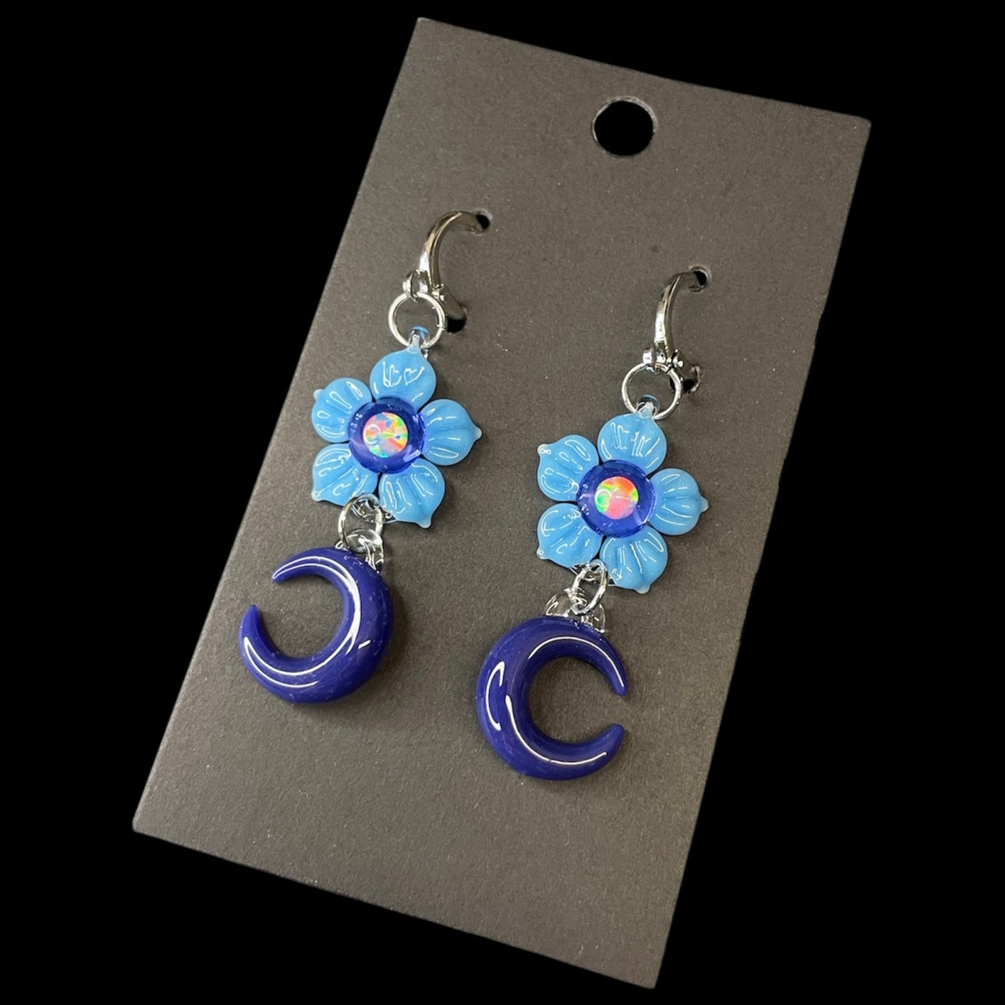 Moon Earrings (A) by Mars Glassworks (2025)