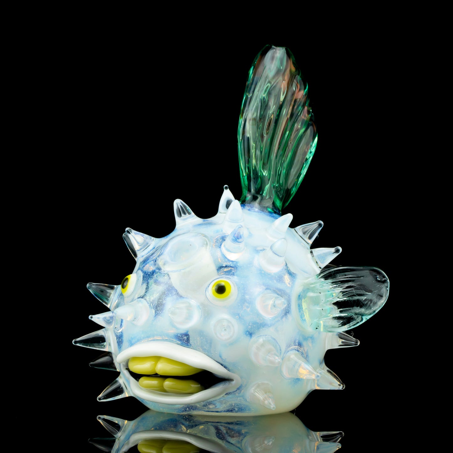 Crushed White Opal Puffer Fish Rig by Chadd Lacy (2024)