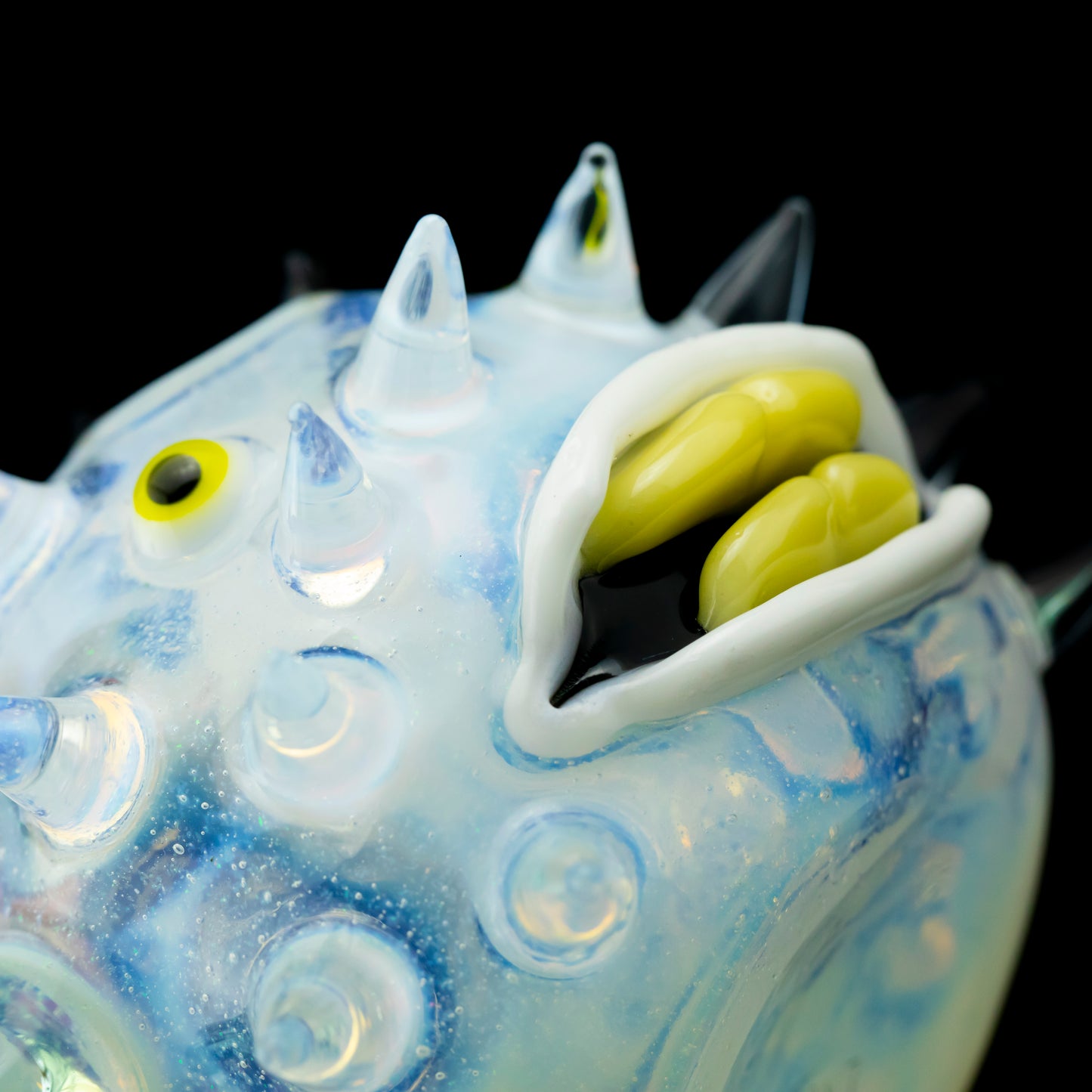 Crushed White Opal Puffer Fish Rig by Chadd Lacy (2024)