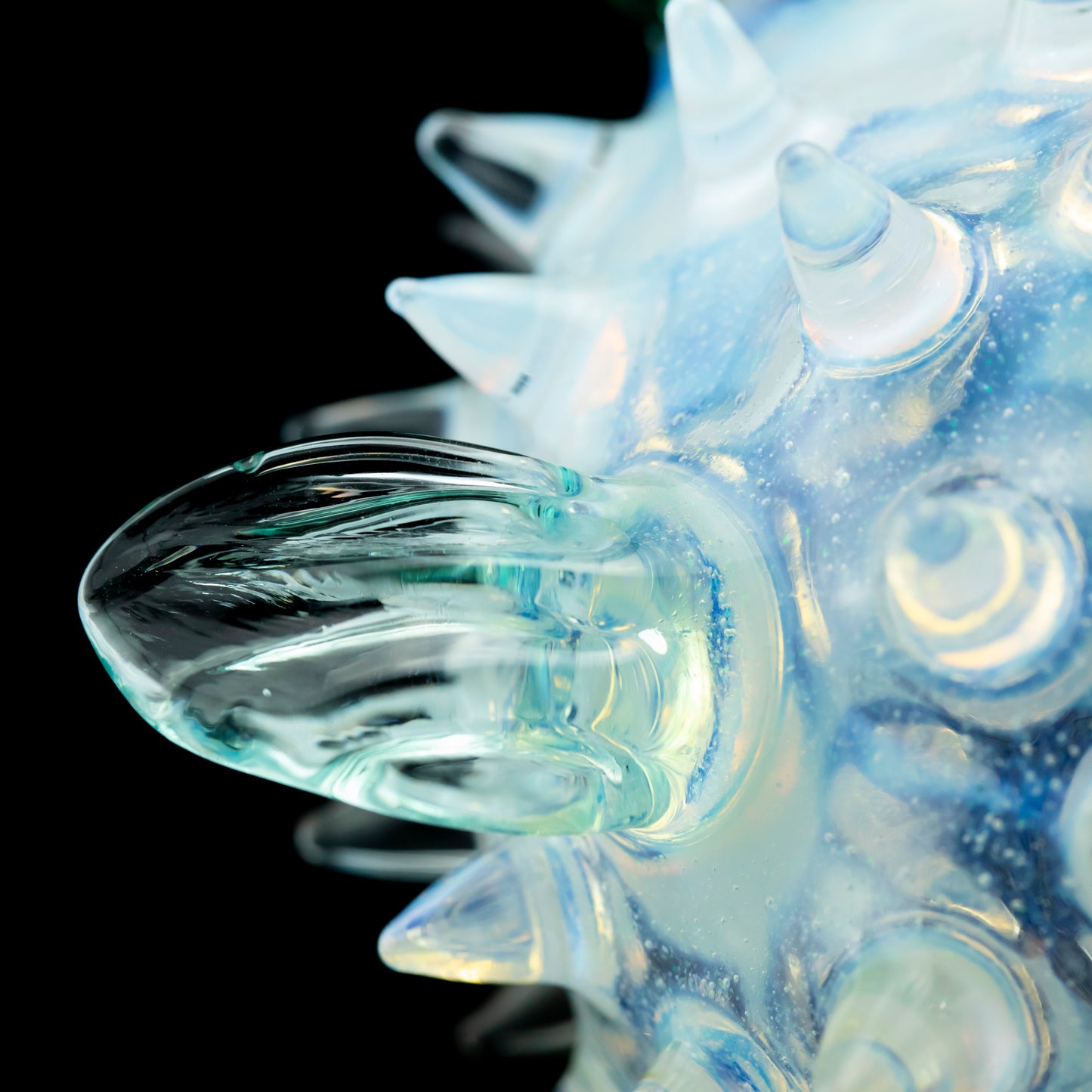 Crushed White Opal Puffer Fish Rig by Chadd Lacy (2024)