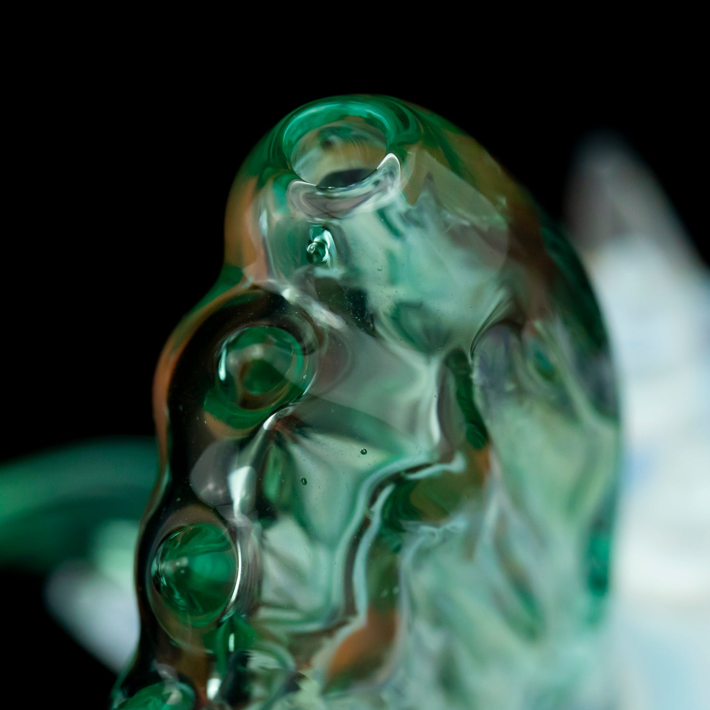 Crushed White Opal Puffer Fish Rig by Chadd Lacy (2024)