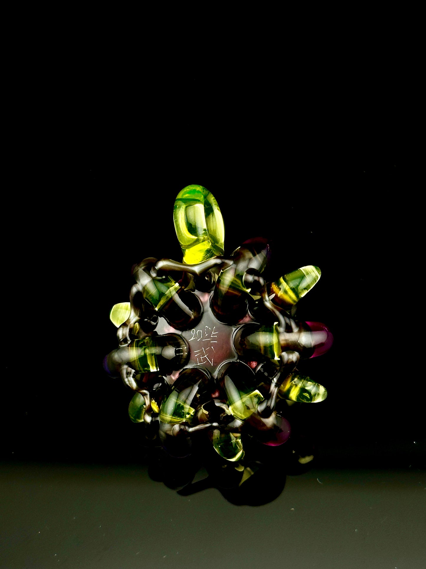 Aquarius spiked eyeball pendant