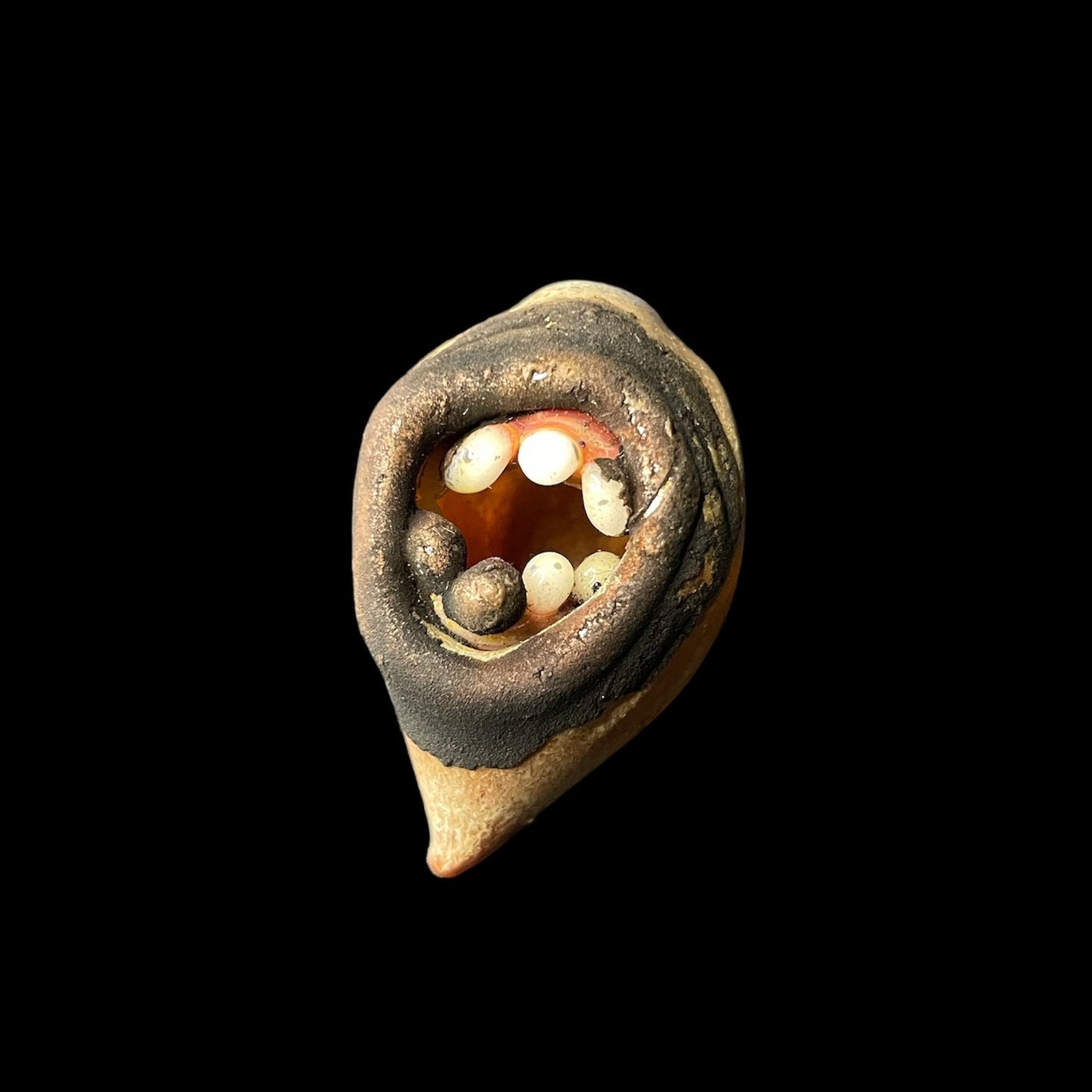 Medium Mouth Pendant (B) by Shoko Mihira