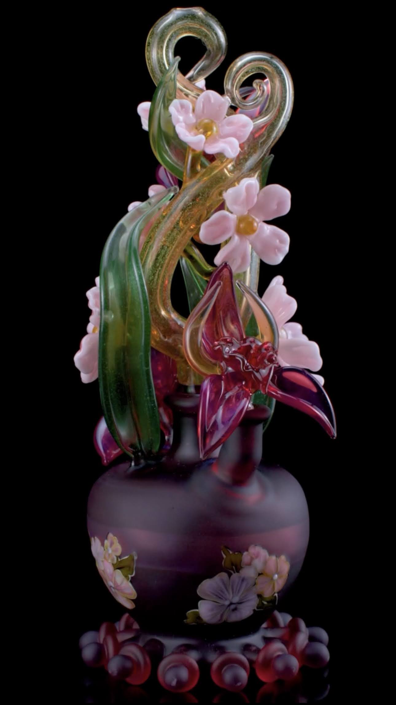 sophisticated art piece - Orchids and Wild Roses by Sarita x LaceFace