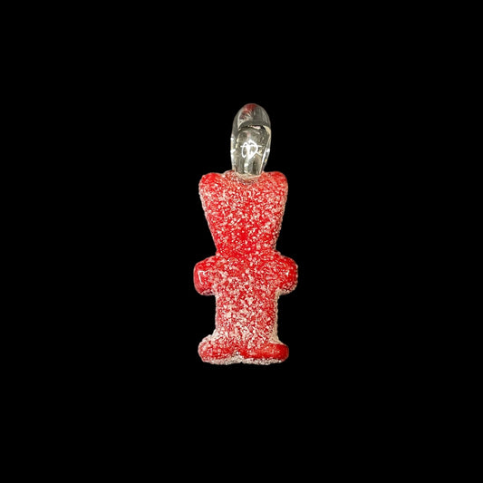 Red Sour Gummy Kid Pendant by Emperial Glass (2024)