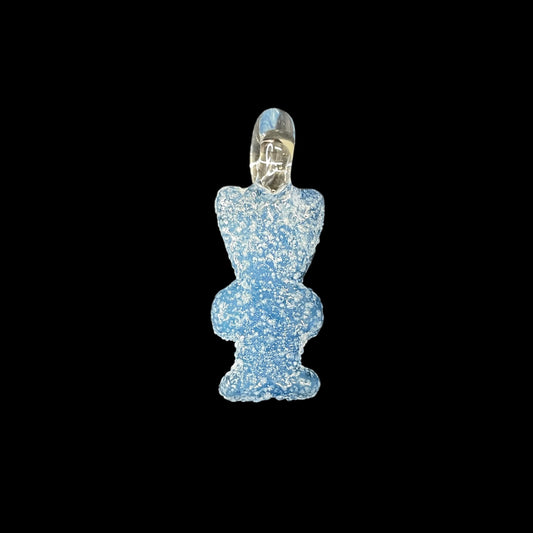 Dark Blue Sour Gummy Kid Pendant by Emperial Glass (2024)