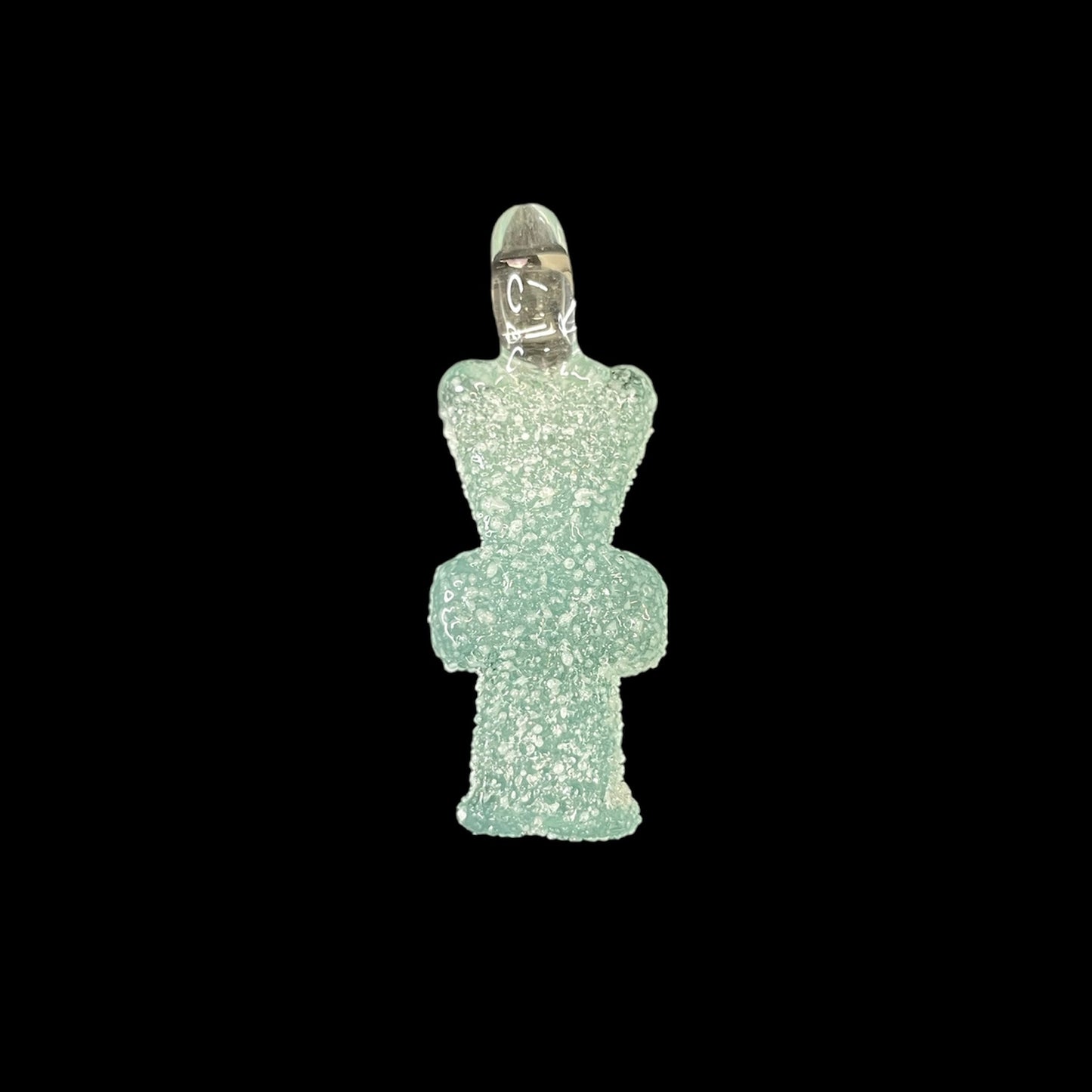 Light Teal Sour Gummy Kid Pendant by Emperial Glass (2024)