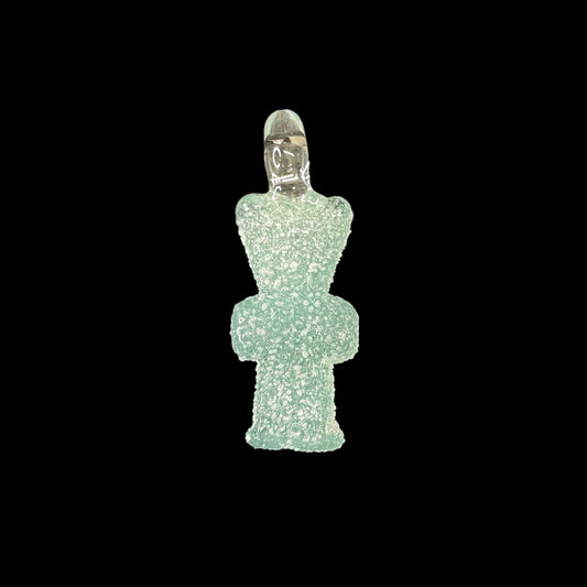 Light Teal Sour Gummy Kid Pendant by Emperial Glass (2024)