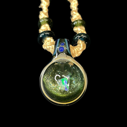 Pendant with Beaded Necklace (A) by Rose Roads