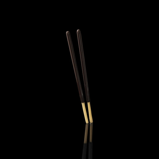 hand-blown art piece - Chocolate Pocky Sticks by Sakibomb (2023)