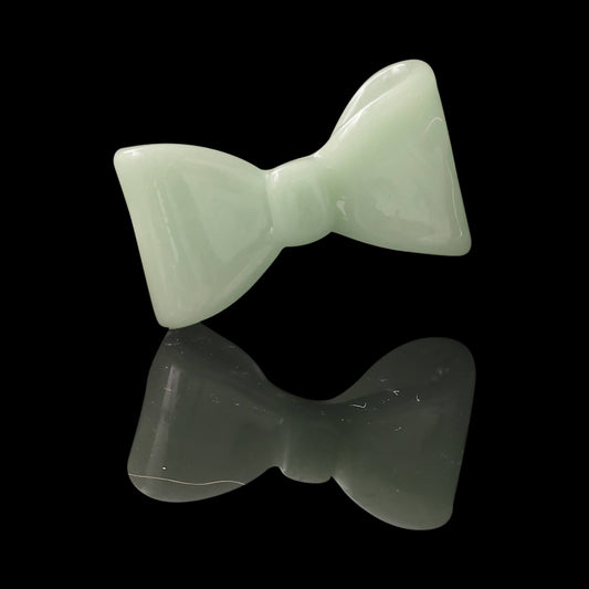 innovative glass pendant - Mint Green Bow Pendant (A) by Sakibomb (2023)
