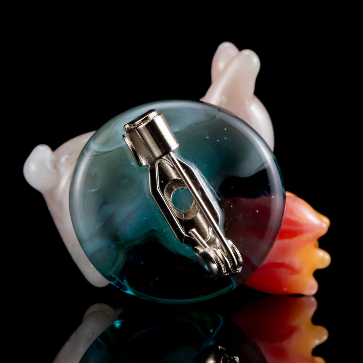 Rabbit and Tulip Broach by Tomomi Handa