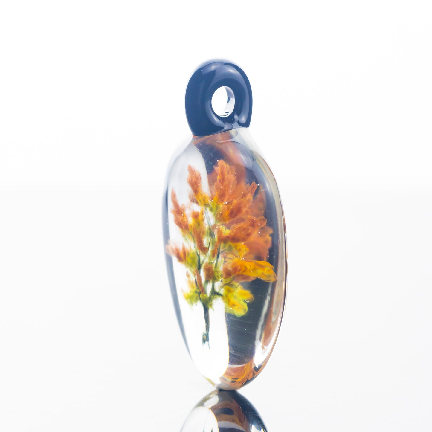 Fall Maple Tree Pendant by Woodlander Glass