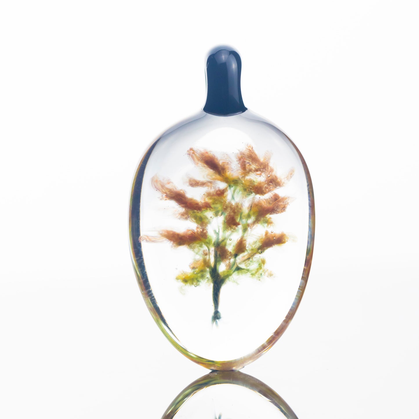 Fall Maple Tree Pendant by Woodlander Glass